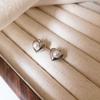 Pendientes Sencillos de Corazón de Amor para Mujer, Pendientes Pequeños de Perla a la Moda y Elegantes, Nuevo Diseño Estilo Coreano, Accesorios de Oreja Artísticos Únicos