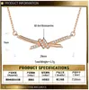 Collar de plata S925 de alta gama en oro rosa con nudo, una cadena para la clavícula moderna y versátil con un sofisticado colgante retorcido