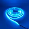 Fita de LED Cob 24V 320D Baixa Tensão 12V Luz Colorida Cor Única Barra de 8mm Canal de Alumínio Ktv Atmosfera Tira de Luz Linear Flexível