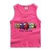 Chaleco de algodón para niños verano nuevo niños lobo espacial matando delgado niños bebé camiseta interior moda