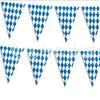 Toalha de Mesa Clássica Spot Oktoberfest Alemanha Munique Festa de Outubro Decoração Toalha de Mesa Xadrez Azul e Branco Triângulo
