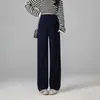 Calça Pantalona de Fibra de Cobre e Amônia para Gestante, Corte Reto, Cintura Alta, Caimento Solto, Emagrecimento, Suporte para a Barriga, Adequada para Todas as Estações, Calça Versátil para Gestantes