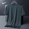 Camiseta de Manga Corta de Seda Helada de Peso Pesado para Hombre, Nueva Camiseta de Manga Media Estilo Verano, Camiseta Casual Deportiva Delgado de Secado Rápido