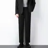 Calça Social Casual Masculina Outono e Inverno 2025 Calça de Terno Pequena de Corte Reto Versátil Caimento Slim Fit de Negócios Calça Longa Masculina Inverno Engrossada