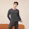 Ropa interior térmica de seda para hombre y mujer, cachemir, resistente al frío, fina, para otoño e invierno, conjunto de mallas largas