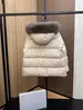 Chaqueta de Plumas Popular para Mujer de Alta Calidad, Nueva, Estilo Muñeca, con Cuello de Piel, en Stock