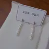 Brincos de Pérola de Uma Linha para Mulheres, Modernos, Simples, Design de Nicho, Brincos Longos Elegantes e de Alta Qualidade