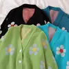 Amazon comercio exterior abrigo suéter para mujer 2026 otoño e invierno nuevo ajuste ceñido jacquard floral tejido cárdigan ropa de mujer