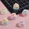 Miniatura Realista Bolo de Creme de Chocolate Brinquedo Decoração em Miniatura Casa de Bonecas Artesanal DIY Acessórios de Cola de Creme