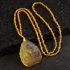 Colgante Bodhisattva Manshu Buda de la Medicina Verde Colgante Guanyin collar colgante para hombre y mujer esmalte para mujer
