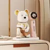 Adorno de Escritorio Oso Violento de Moda Mini Ventilador Gadget para Aliviar el Estrés en la Estación de Trabajo de Verano Decoración Regalo para Amigos Regalo de Cumpleaños