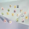 Resina Mini Flor Enrolada Pingente Acessórios Joias Joias Contas DIY Pulseira Colar Pingente de Contas