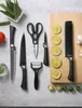 Conjunto de Facas de Cozinha - Faca do Chef de Lâmina Ondulada em Aço Inoxidável com Caixa de Presente, Facas de Cozinha Profissionais Afiadas para Cozinha Doméstica e Presentes de Inauguração