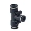 Conector reductor de tres vías rápido al por mayor del fabricante serie PEG conector negro 6-4/12-10/14-10/14-12