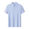 Camisa polo de secado rápido con logo personalizado, talla grande, camisa cultural de comercio exterior, diseño estampado, cuello camisero, polo de manga corta para hombre de secado rápido