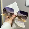 Óculos de Sol Coloridos Sem Aro, Estilosos e Versáteis, Óculos de Sol Femininos, Óculos de Uso Duplo Dia e Noite, Nova Moda 2025 Estilo Commuter