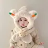 Gorro Bufanda Todo en Uno Protección para el Cuello Sombrero de Bebé Otoño e Invierno Lindo Súper Lindo Niños Niñas Invierno Niños Sombrero con Protección para las Orejas