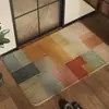 Alfombrilla de baño tejida estilo retro de tierra de diatomeas, absorbente, antideslizante, de secado rápido, adecuada para el baño, la entrada, y fácil de limpiar y mantener