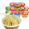 Mini Fideos Instantáneos Sabor Mariscos, Fideos Instantáneos en Vaso, Fideos Instantáneos en Tazón Pequeño, Tazón de Fideos Instantáneos, Fideos Caldo para Saciar el Hambre