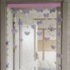 Cortina de Puerta de Dormitorio Linda Morada Mágica con Lazo de Mariposa Atmósfera Decoración de Habitación Cortina Decorativa para Dormitorio