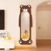 Espejo de cuerpo entero estilo crema de panda, lindo de dibujos animados para sala de estar, espejo de tocador de pie para el hogar, espejo de prueba creativo de pared para dormitorio