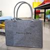 Bolsa de Fieltro Bolsa Tote para Influencer de Capacitación Educativa Bolso de Mano de Gran Capacidad Bolso de Mano de Moda Versátil Bolsa para el Trabajo Bolsa de Hombro Bolsa de Compras