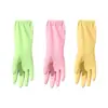 Luvas de Lavar Louça para Tarefas Domésticas Femininas de Cozinha Espessas Duráveis para Limpeza Trabalho Quentes Impermeáveis Domésticas Lavanderia Borracha