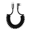 Cabo de Dados Duplo Tipo-C 120W de Carregamento Rápido Transfronteiriço Mola Adequado para Apple 17 Huawei Vivoppo Cabo de Carregamento para Carro