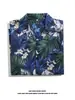 Camisa estilo Hong Kong de manga corta, holgada, de verano, con estampado floral, informal, para hombre y mujer, estilo retro hawaiano, ideal para playa, para parejas.