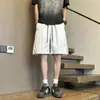 Pantalones cortos deportivos finos de verano, pantalones casuales de secado rápido para exteriores de talla grande hasta la rodilla, pantalones de seda helada de longitud media para hombre