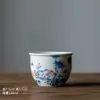 Taza cilíndrica Antique Xi para cejas superiores, taza grande de Maestro, taza de té de cerámica, juego de té kung fu, taza de té de gran capacidad, taza individual