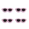 10 Accesorios Redondos de Acrílico para Gafas Preparación de Juguetes de Peluche Hechos a Mano Muñeca Decoraciones Faciales Material