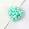 Cuentas Redondas de Color Sólido Acrílico para Niños DIY Hecho a Mano Material para Abalorios Cuentas de Color Primavera Cuentas de Color Caramelo Cuentas Dispersas Venta al por Mayor