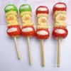 Juguete de Comida de Simulación Plátano Espino Candied DIY Pasador Funda de Teléfono Imán de Nevera Colgante Decoración Resina