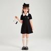 Vestido de Moda para Niñas Estilo Universitario Cuello POLO Amor Verano Nuevo Estilo Elegante Manga Corta Vestido de Verano