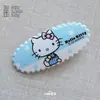 Pinza para el Cabello Hello Kitty Rosa y Azul, Dulce y Fresca, Lindo Estampado de Estrella de Cinco Puntas, Pinza de Pato, Pasador, Accesorio para el Cabello para Mujeres