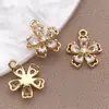 Colar Anjo Lua Zircônia Micro-Pavimentada de Cobre Estilo Europeu e Americano Pingente Pulseira Brincos Femininos Acessórios de Joias DIY Pingente