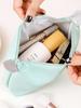 Nueva Bolsa Dumpling de PU, Bolsa de Cosméticos de Viaje Simple y a la Moda, Color Puro Gran Capacidad Portátil Impermeable Bolsa de Cosméticos para Artículos de Aseo