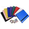 Álbum de almacenamiento de correa para tarjetas al por mayor de 15 colores en stock, juego de colección de 9 compartimentos, álbum de fotos de 360 tarjetas Pokemon Ultraman