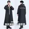 Impermeable para lluvia intensa al aire libre para ciclismo senderismo engrosado impermeable para adultos impermeable para mujer estilo largo engrosado moderno traje de cuerpo completo