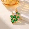 Colgante Transfronterizo Europeo y Americano Exquisito Fruta Uva Collar Pulsera Accesorios de Moda Lujoso Diseño Accesorios de Nicho para Mujeres