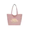 Bolso tote grande de alta moda para mujer, nuevo modelo 2026, bolso de hombro de tela de nailon impermeable, adecuado para ir al trabajo y a clases, uso a doble cara
