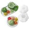 Molde carnoso Jiahuimei con gotas de cristal, adorno de yeso, herramienta abrasiva, molde de silicona para velas de aromaterapia.