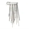 Cadena de Joyería Transfronteriza Europea y Americana Broche con Borla Accesorios para Ropa para Mujeres, Moda de Lujo Ligero Remache Cadena para Pantalones Accesorio para Acortar