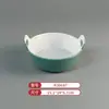 A8 Melamina Patrón de Tela Simple Verde Vajilla Plato para Fondue Plato de Res y Cordero Plato para Barbacoa Plato para Plato de Fondue Plato de Rollo de Res Graso
