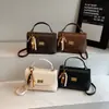 Bolso Versátil de Moda para Mujer 2025 Otoño Nuevo Tendencia Callejera Bolso de Mano para el Trabajo y el Viaje Bolso Cruzado Pequeño Cuadrado para Mujer