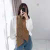Otoño e invierno Nueva moda coreana bufanda de lana elástica tejida cálida versátil bufanda retro para estudiantes bufanda de invierno