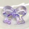Fantasía de Verano Acrílico UV Hielo Transparente Pajarita Qq Agujero Recto Cadena para Teléfono Móvil DIY Accesorios para el Cabello Material de Colgante Joyería