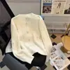 Tejidos para Mujer 2026 Otoño Nuevo Estilo Estilo Little Coco Con Cuentas Manga Larga Suéter de Alta Gama Abrigo Sentido del Diseño Top de Nicho