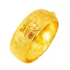 Pulsera atmosférica de boda para novia, imitación de oro, dragón y fénix, para mujer, chapada en cobre, oro de 24 quilates, oro de ventana, joyería de pulsera festiva para boda